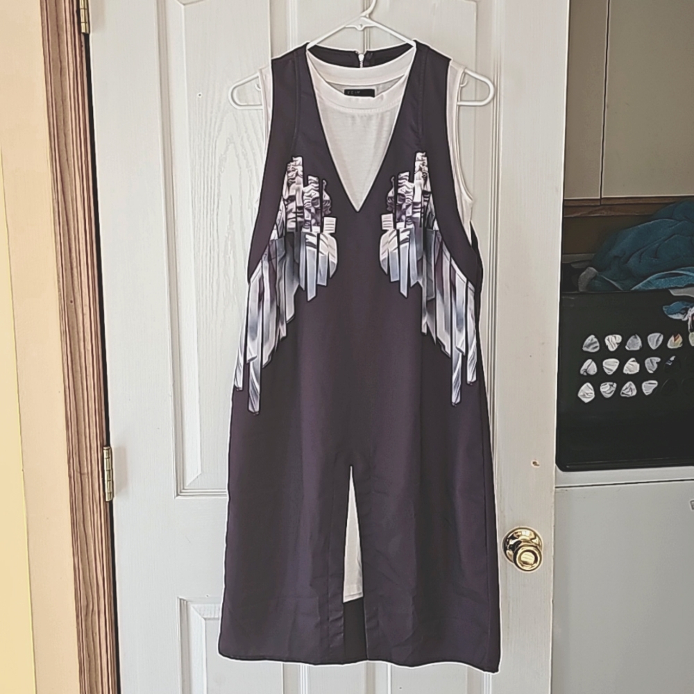 PLAINS & PRINTS dress size 6 woman purple shirt dress